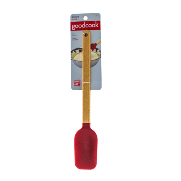ESPATULA DE SILICON CON MANGO DE MADERA GOOD COOK