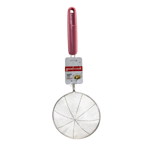 CUCHARON COLADOR ACERO INOX PUÑO PLASTICO GOOD COOK