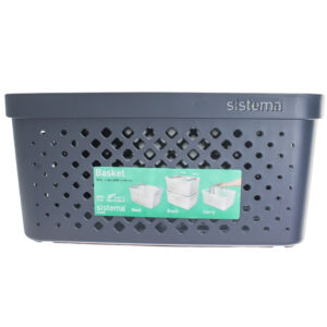 CANASTA PLASTICA GRANDE NEGRA 18.5 LTS SISTEMA