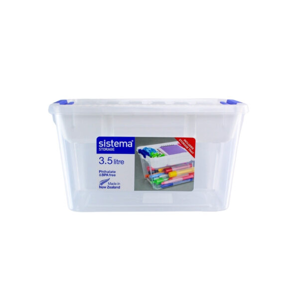 CAJA PLASTICA RECTANGULAR 3.5 LITROS ( 10468 )
