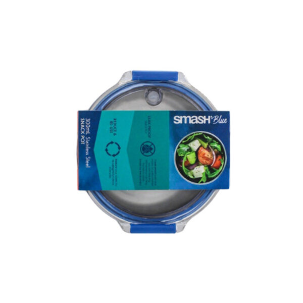 RECIPIENTE REDONDO DE ACERO INOX DE 300 ML SMASH