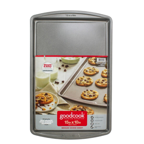 MOLDE RECTANGULAR PLANO P/GALLETAS 15" X 10" MED GOOD COOK