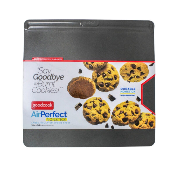 BANDEJA ANTIADHERENTE PARA HORNEAR GALLETAS 16 x14 " GOOD COOK
