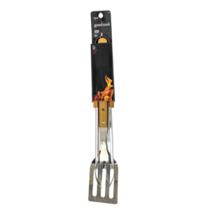 SET 3 PZS D/UTENSILIOS P/BBQ METAL PUÑO DE MADERA GOOD COOK