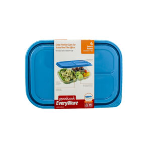 SET 4 RECIPIENTES PLASTICOS 3 DIVISIONES PARA LONCHERA GOOD COOK
