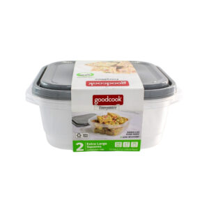 SET 2 RECIPIENTES PLASTICOS CUADRADOS XL GOOD COOK