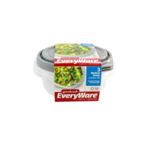 SET 3 RECIPIENTES PLASTICOS REDONDOS MEDIANOS GOOD COOK