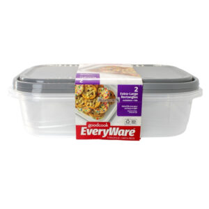 SET 2 RECIPIENTES PLASTICOS RECTANGULARES XL GOOD COOK ( 10844 )