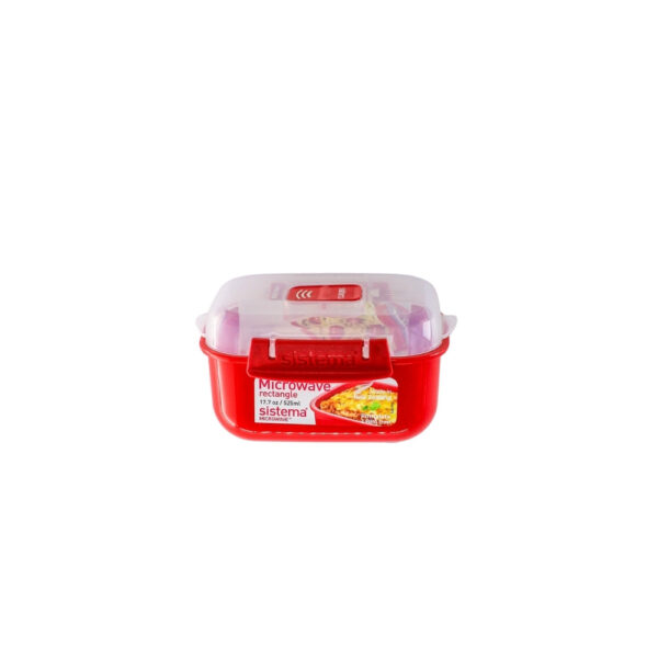 RECIPIENTE PLASTICO PARA MICROONDAS 525 ML SISTEMA