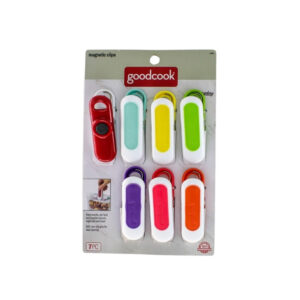 SET 7 PRENSAS PLASTICAS CON IMAN PARA SELLAR BOLSAS GOOD COOK