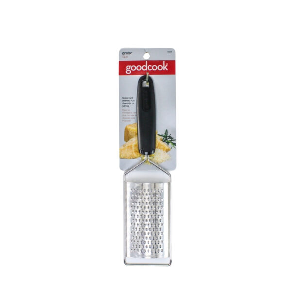 RALLADOR PLANO P/QUESOS ACERO INOX C/PUÑO PLASTICO GOOD COOK