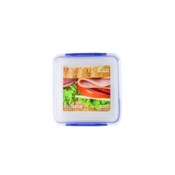 RECIPIENTE PLASTICO P/SANDWICH 450 ml SISTEMA