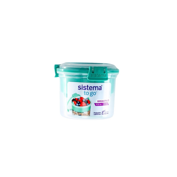 RECIPIENTE PLASTICO P/DESAYUNO 17.9 ONZAS SISTEMA
