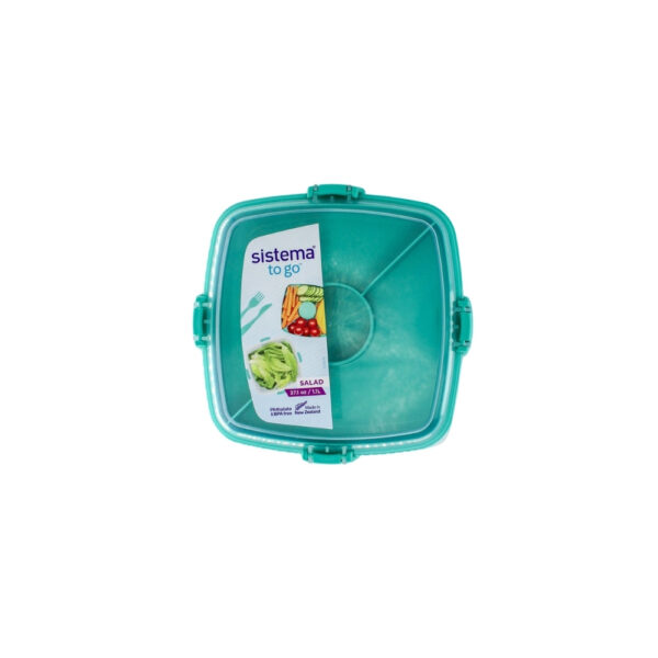 RECIPIENTE PLASTICO P/ENSALADA 1.1 LITROS 37 ONZAS SISTEMA