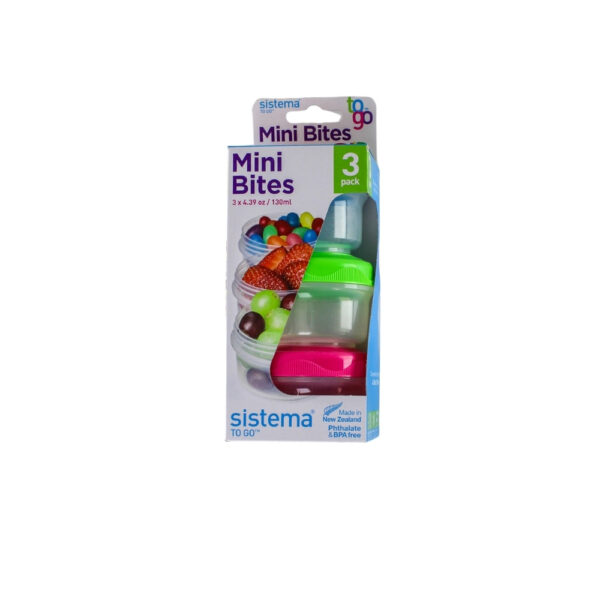 SET 3 MINI RECIPIENTES PLASTICOS SISTEMA