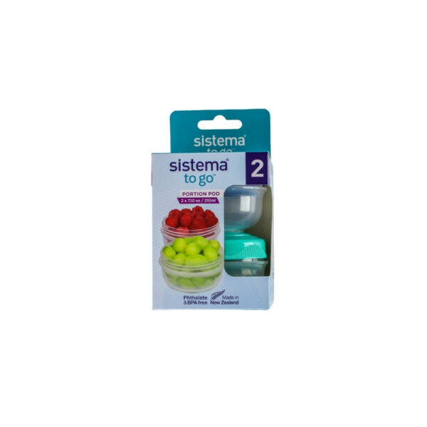SET 2 RECIPIENTE PLASTICOS 210 ML SISTEMA