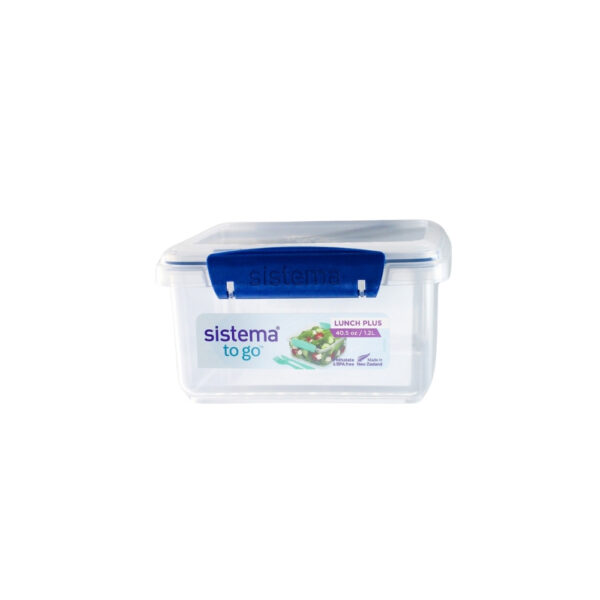 RECIPIENTE PLASTICO CUADRADO C/CUBIERTOS SISTEMA