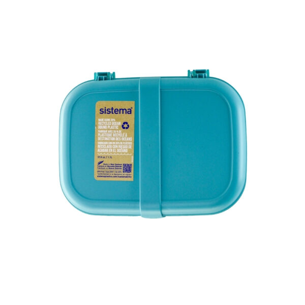 RECIPIENTE PLASTICO CON DIVISIONES DE 1.1L MATERIAL RECICLADO