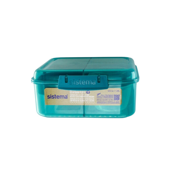 BENTO BOX PLASTICO 1.25 L MATERIAL RECICLADO SISTEMA