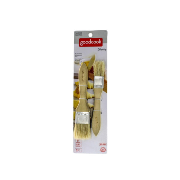 SET 2 PZS BROCHA P/POSTRES 1" Y 1.5" PUÑO MADERA GOOD COOK
