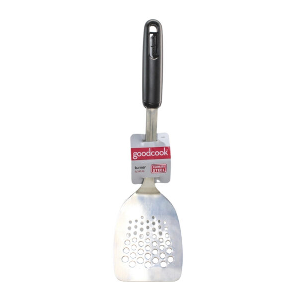VOLTEADOR DE ACERO INOX PUÑO PLASTICO GOOD COOK