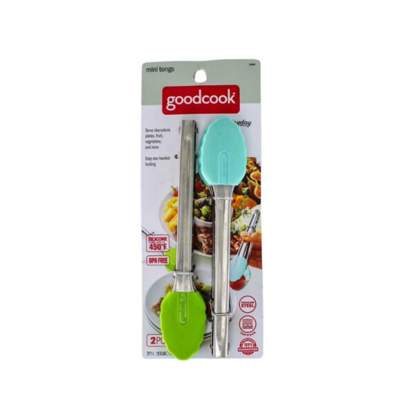 SET 2 PINZAS PARA SERVIR ALIMENTOS 7" ACERO INOX GOOD COOK