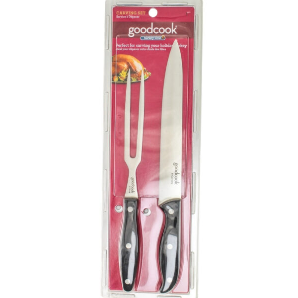 SET DE TENEDOR 8.5" Y CUCHILLO 8" PARA CORTAR EL PAVO Y LA PIERNA DE CERDO GOOD COOK