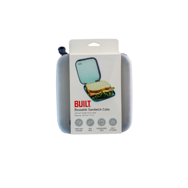 BOLSA PARA SANDWICH DE SILICONE COLOR TRANSPARENTE BUILT