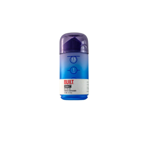 RECIPIENTE MORADO/AZUL DE LONCHERA CON MEDIDAS