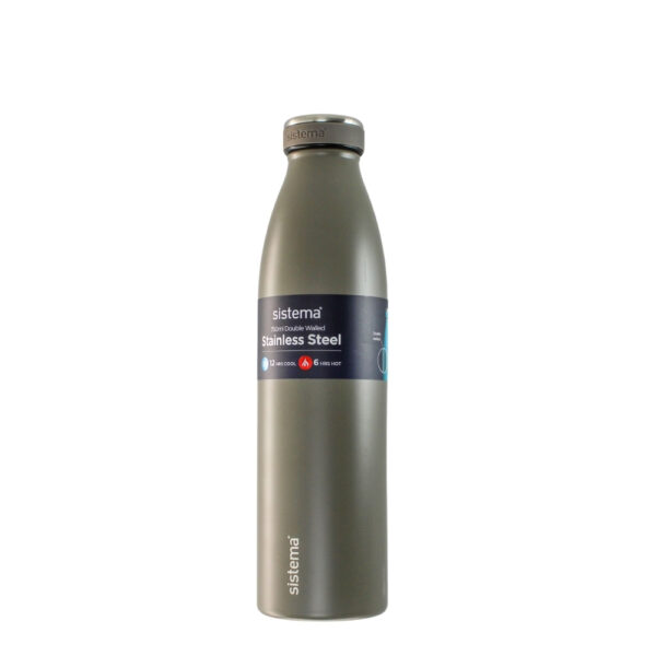 BOTELLA PARA AGUA ACERO INOXIDABLE 750 ML SISTEMA