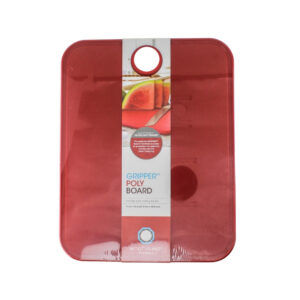 TABLA PLASTICA ROJA CON ANTIDESLIZANTE 11" X 14" GOOD COOK