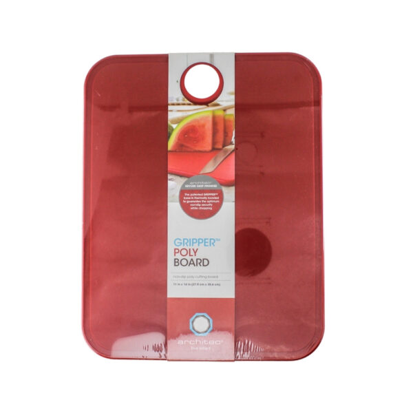 TABLA PLASTICA ROJA CON ANTIDESLIZANTE 11" X 14" GOOD COOK