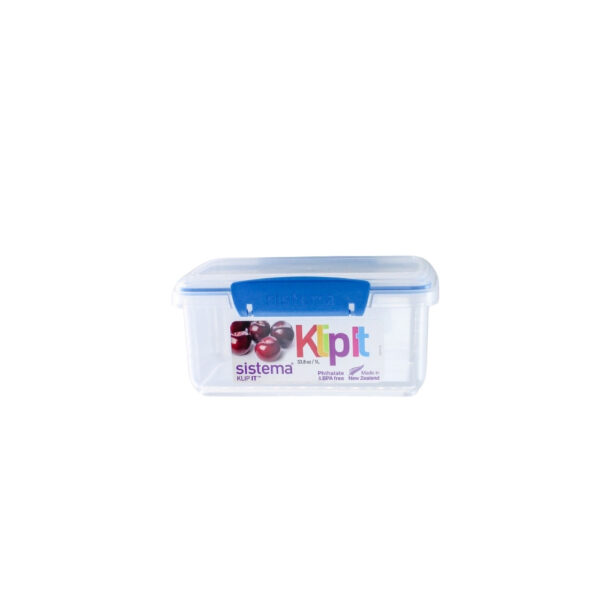 RECIPIENTE PLASTICO RECTANGULAR 33.8 OZ 1L SISTEMA