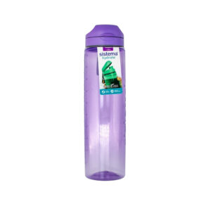 BOTELLA PLASTICA PARA AGUA 1 LITRO TRITAN SISTEMA