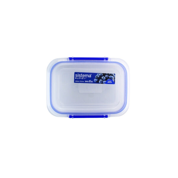 RECIPIENTES PLASTICOS RECTANGULAR 440 ML SISTEMA