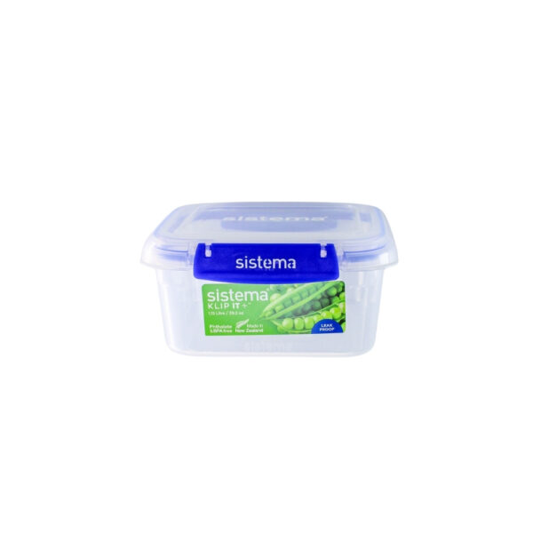 RECIPIENTE PLASTICO CUADRADO 1.15 LITROS SISTEMA