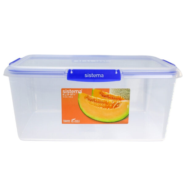 RECIPIENTE PLASTICO RECTANGULAR 10 LT SISTEMA