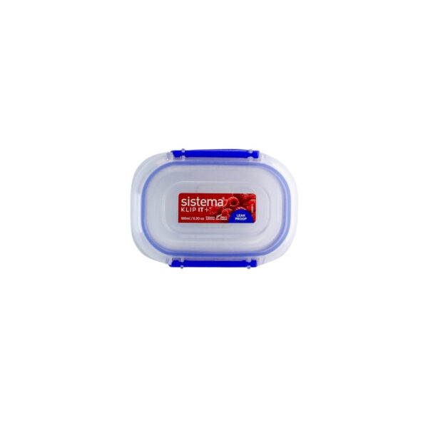 RECIPIENTE PLASTICO RECTANGULAR 180 ML KLIP IT PLUS SISTEMA