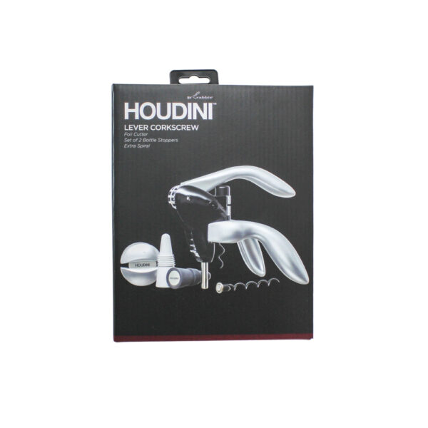 SET SACACORCHO DELUXE CORTADOR DE PAPEL 2 SELLADORES Y EXPIRAL EXTRA HOUDINI
