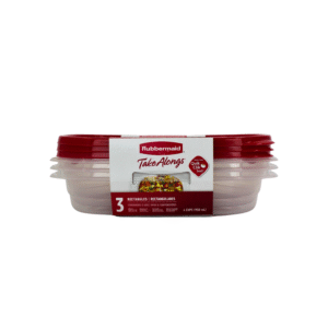 SET 3 RECIPIENTES RECTANGULARES DE 950 ML TAL RUBBERMAID