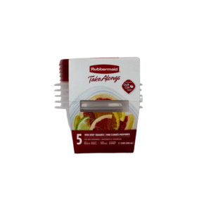 SET 5 RECIPIENTES CUADRADOS PEQUEÑOS 500 ML TAL RUBBERMAID