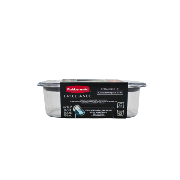 RECIPIENTE RECTANGULAR 757 ML BRILLIANCE RUBBERMAID
