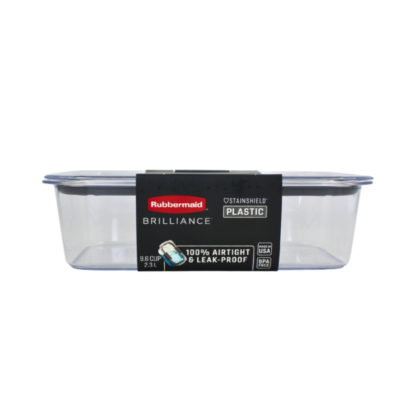 RECIPIENTE RECTANGULAR 2.3 LTS BRILLIANCE RUBBERMAID